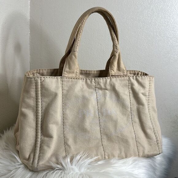 💯Authentic Prada Canapa Denim Medium Size 🍀 - Picture 6 of 17